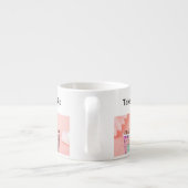 Neem een slokje roze espresso kop (Achterkant)