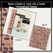 Neem een snack of kijk als een snack -  roze planner