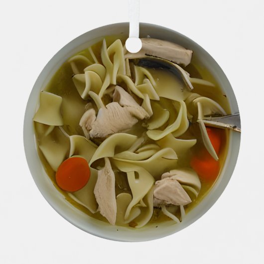 Neem een souper kerst metalen ornament (Voorkant)