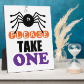 Neem een spin-halloween in fotoplaat (Zijkant)