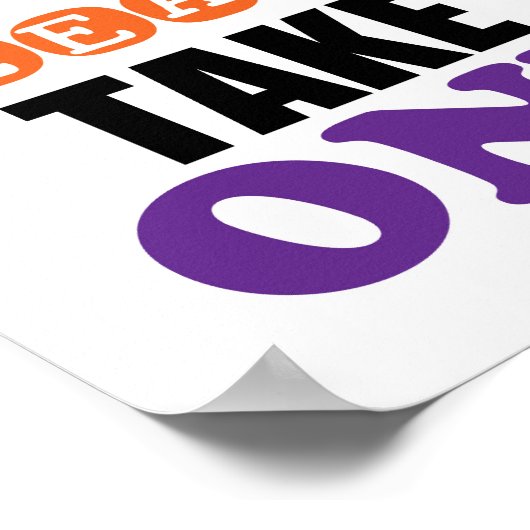 Neem een spin-halloween in poster (Hoek)