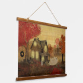 Neem een sprong hangend wandkleed (Gebogen)