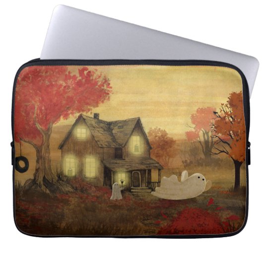 Neem een sprong laptop sleeve (Voorkant)