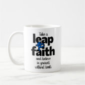 Neem een sprong van geloof en geloof... Mok (Links)