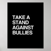 NEEM EEN STAND TEGEN BULLIES POSTER (Voorkant)