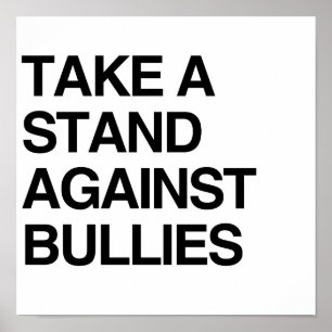 NEEM EEN STAND TEGEN BULLIES POSTER
