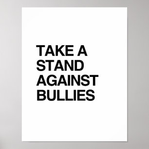 NEEM EEN STAND TEGEN BULLIES POSTER