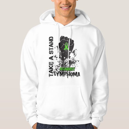 Neem een stand tegen lymfoom hoodie (Voorkant)