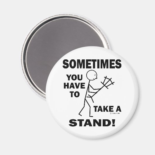 Neem een standaard magneet (Voorkant / Achterkant)