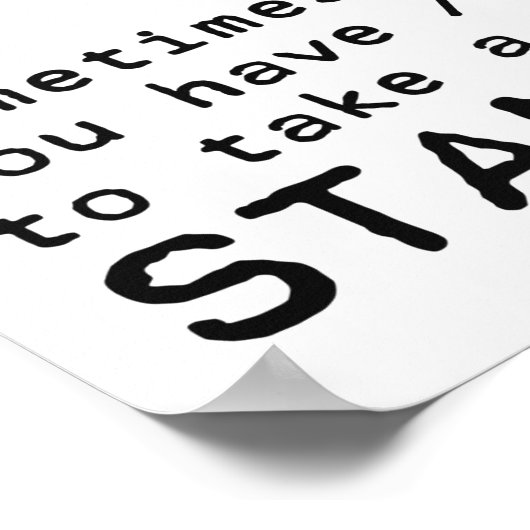 Neem een standaard poster (Hoek)