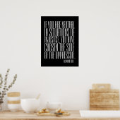 Neem een standaard - Poster (Keuken)