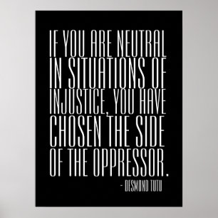 Neem een standaard - Poster