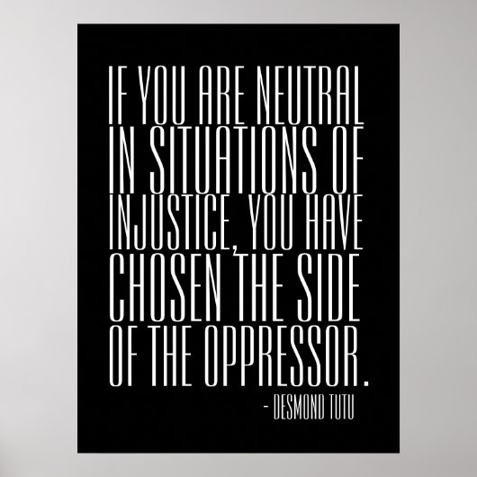 Neem een standaard - Poster (Voorkant)