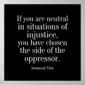 Neem een standaard - Poster (Voorkant)