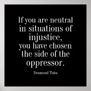 Neem een standaard - Poster