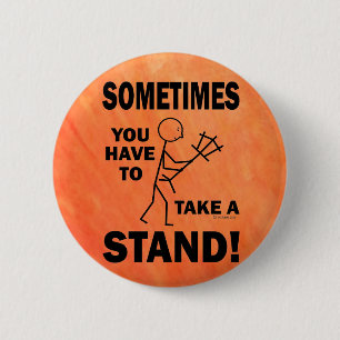 Neem een standaard ronde button 5,7 cm