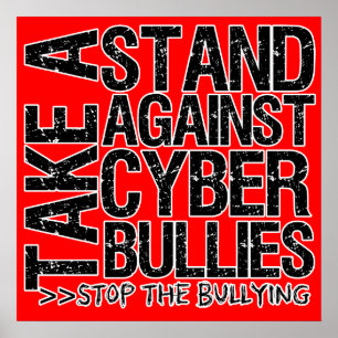 Neem een standaard tegen Cyber Bullies Poster