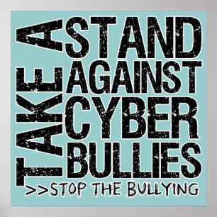 Neem een standaard tegen Cyber Bullies Poster