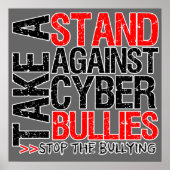 Neem een standaard tegen Cyber Bullies Poster (Voorkant)