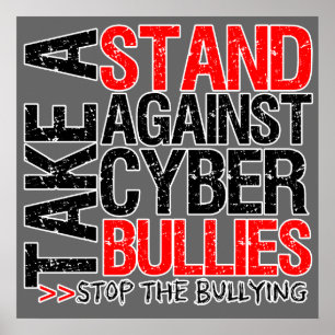 Neem een standaard tegen Cyber Bullies Poster