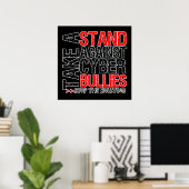 Neem een standaard tegen Cyber Bullies Poster (Thuiskantoor)