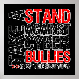Neem een standaard tegen Cyber Bullies Poster