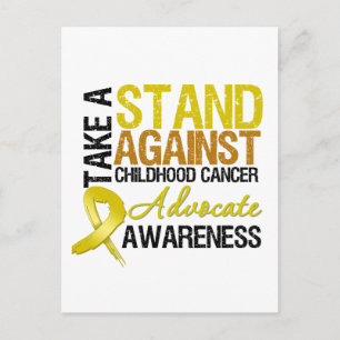 Neem een standaard tegen kinderkanker briefkaart