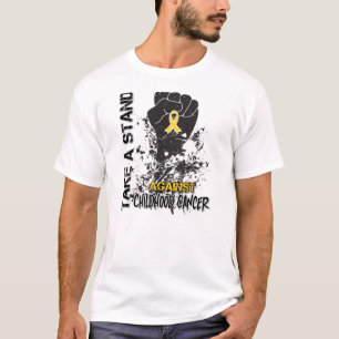 Neem een standaard tegen kinderkanker t-shirt