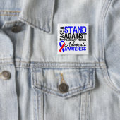 Neem een standaard tegen longfibrose vierkante button 5,1 cm (In situ)