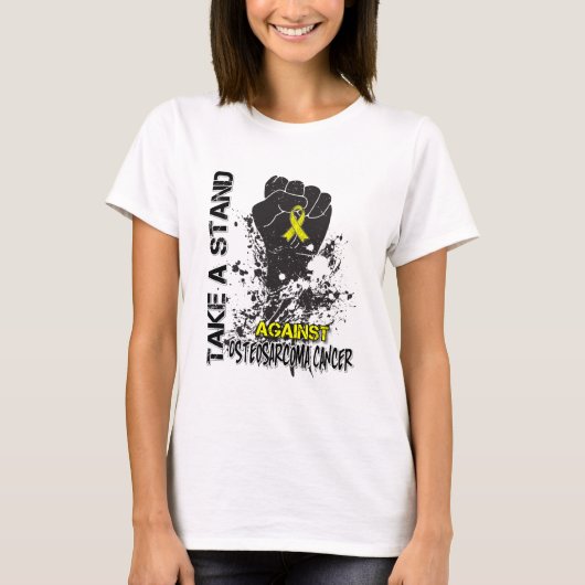 Neem een standaard tegen osteosarcomen t-shirt (Voorkant)