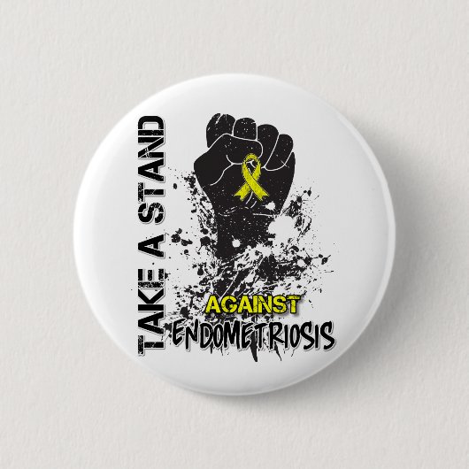 Neem een standpunt in tegen endometriose ronde button 5,7 cm (Voorkant)