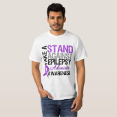 Neem een standpunt in tegen epilepsie t-shirt (Voorkant volledig)
