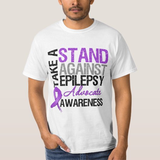 Neem een standpunt in tegen epilepsie t-shirt (Voorkant)