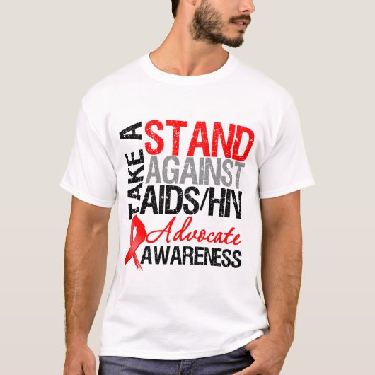 Neem een standpunt in tegen HIV T-shirt (Voorkant)