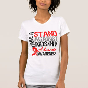 Neem een standpunt in tegen HIV T-shirt
