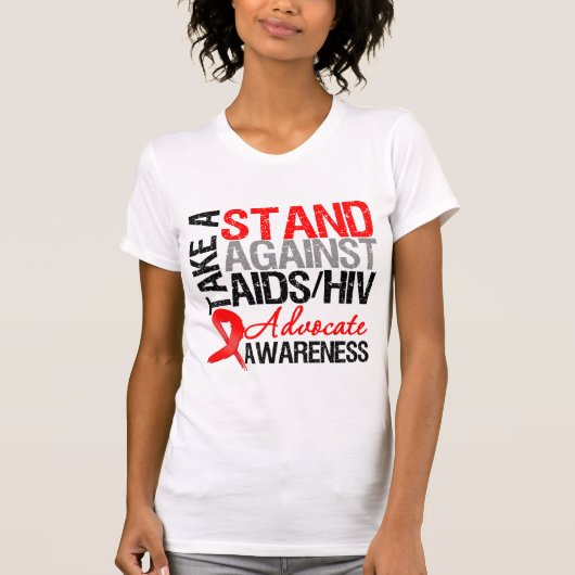Neem een standpunt in tegen HIV T-shirt (Voorkant)
