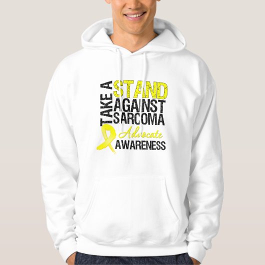Neem een standpunt in tegen Sarcoma Hoodie (Voorkant)