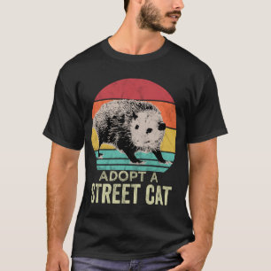 Neem een straatkat, Funny Possum. T-shirt