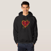 Neem een stukje van mijn hart pizza Duits Hoodie (Voorkant volledig)
