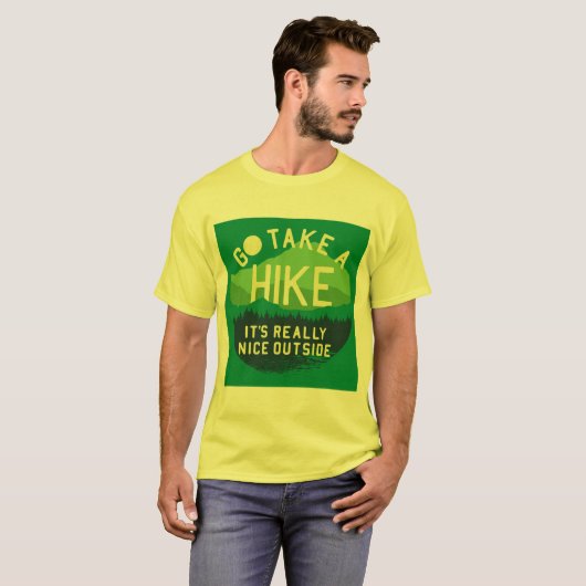 "Neem een T-shirt met een hike (Voorkant volledig)