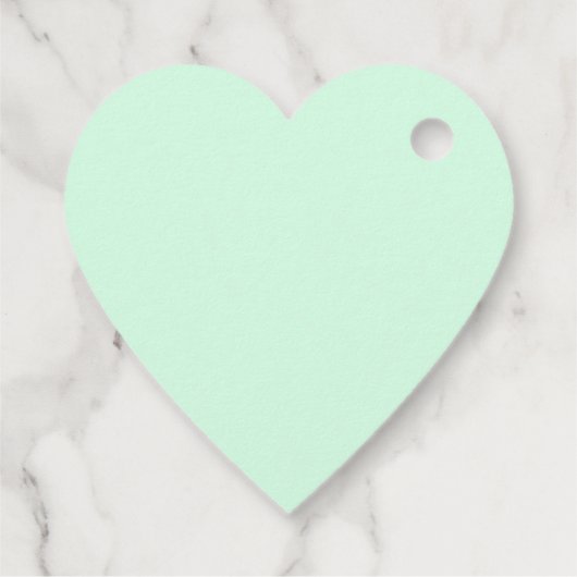 "Neem één" Tea Party Green Heart gepersonaliseerd Bedankjes Labels (Achterkant)