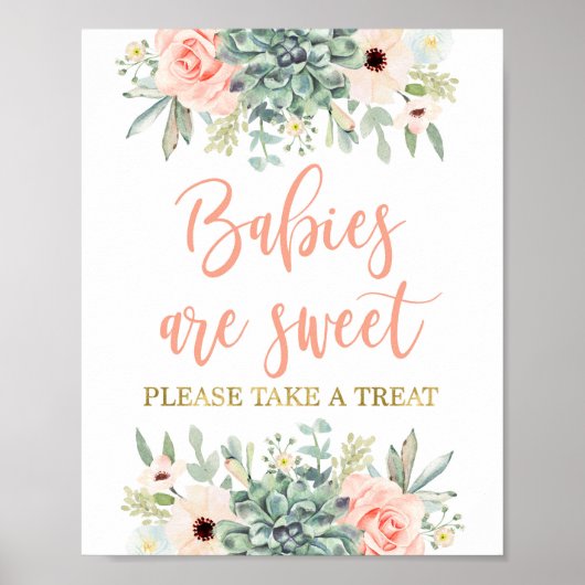 Neem een teken voor de behandeling van succulae poster (Voorkant)