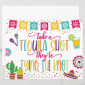Neem een Tequila-schok die ze de knoop vastbinden. (Voorkant / Achterkant)