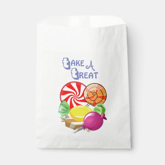 Neem een Treat Snoep Bedankzakje (Voorkant)