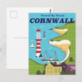 Neem een trein naar Cornwall Briefkaart (Voorkant / Achterkant)