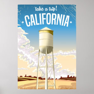 Neem een Trip Retro Californische reisposter Poster