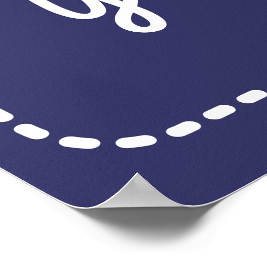 Neem een trouwbord voor een stoel poster (Hoek)