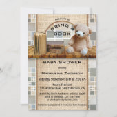 Neem een Uitnodiging van het Baby shower van het B (Voorkant)