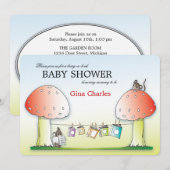 Neem een Uitnodiging van het Baby shower van het B (Voorkant / Achterkant)
