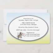 Neem een Uitnodiging van het Baby shower van het B (Achterkant)